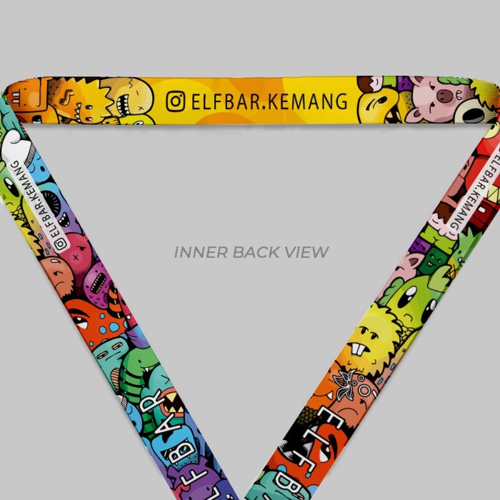 

Promo Premium Lanyard Motif Doodle Rainbow Kemang Exclusive Merchandise