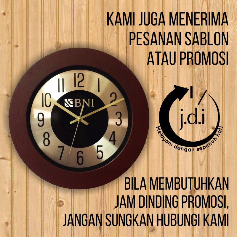 Jam Dinding Diameter 30 Cm - List Cat Motif Marmer / Sier Metalik / Urat Kayu