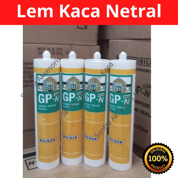

Lem Kaca Netral Silicone Sealant Neutral Waker Gpn (1 Box 25 Botol)