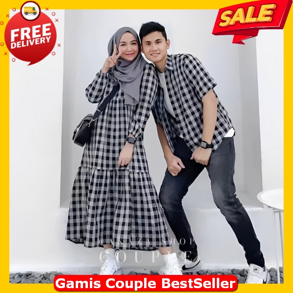 Gami Kouple Pasutri Murah Premium Gamis Wanita Jumbo Ld 130 Kekinian Gamis Capelan Suami Istri Bsju 