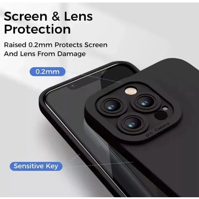 SAMSUNG A03/A03 CORE SOFTCASE FULL BLACK MATTE PELINDUNG CAMERA