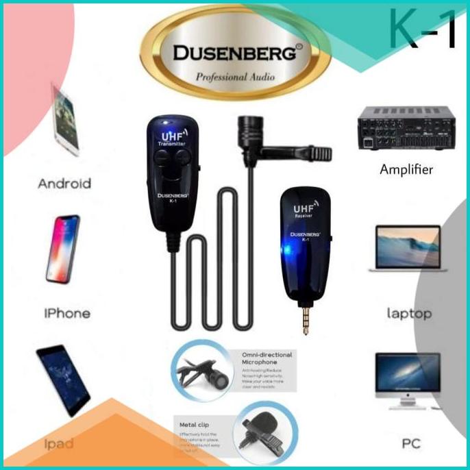 Mic Wireless Clip On HP Youtube Dusenberg K 1 Clip on wireless 16novz3