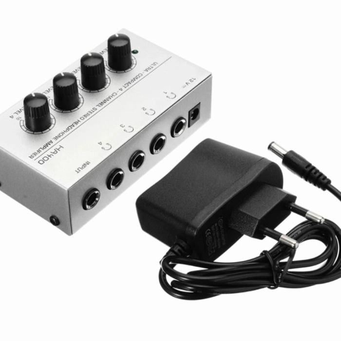 Shure Mixer Mic Mikrofon Amplifier 4 Channel 4Ch Input Audio Poadcast