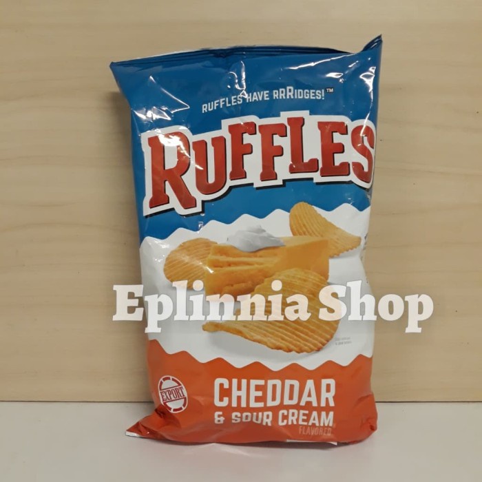 

Keripik - Ruffles Cheddar & Sour Cream Potato Chip 184 Gr - Keripik Kentang