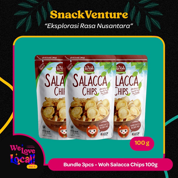 

Keripik - Bundle 3Pcs - Woh Salacca Chips 100Gr Keripik Buah Salak Gluten Free