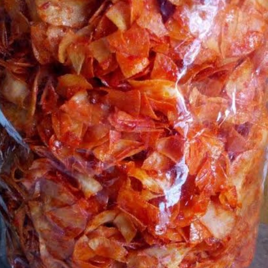 

Keripik - Keripik Singkong Pedes Manis 1 Ball/3Kg