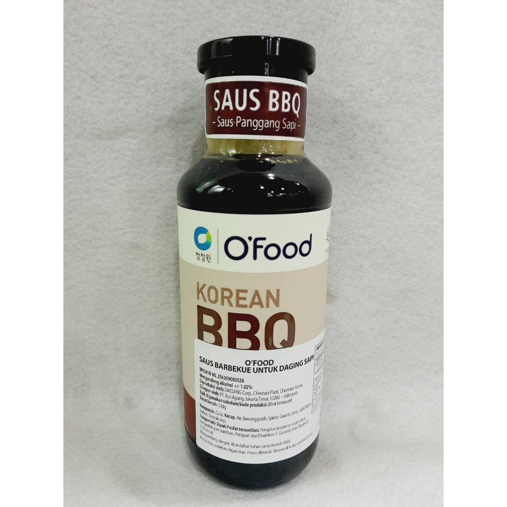 

O'Food Korean Beef Bbq 500G/406Ml Bumbu Bare Buogi Marinade Saus Untuk Daging Sapi