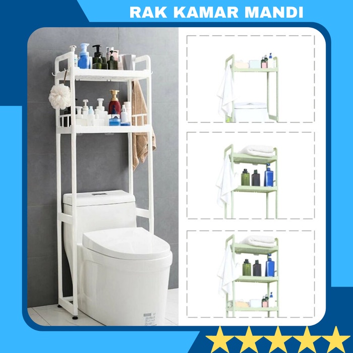 Terbaru Rak Closet Kamar Mandi Rak Toilet Plastik Rak Kamar Mandi Plastik Kuat Promo Terlaris