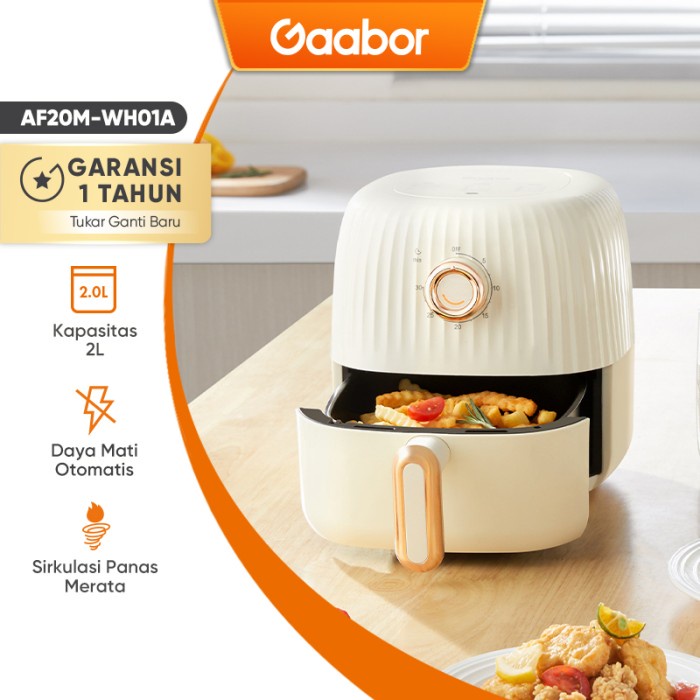 ✨Original Gaabor Mini Air Fryer Kecil 2L Low Watt Mesin Penggorengan Limited