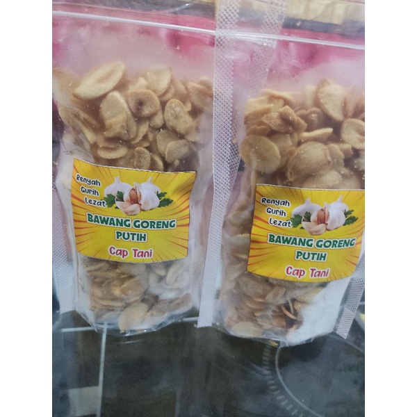 

Bawang Putih Goreng 100gr Cap Tani Homemade