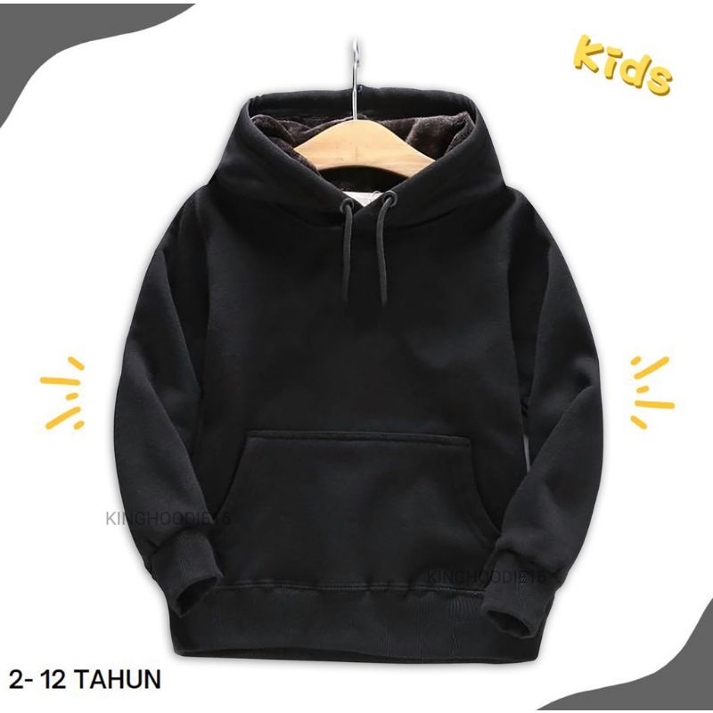Hoodie/sweater anak polos usia 0-14 tahun