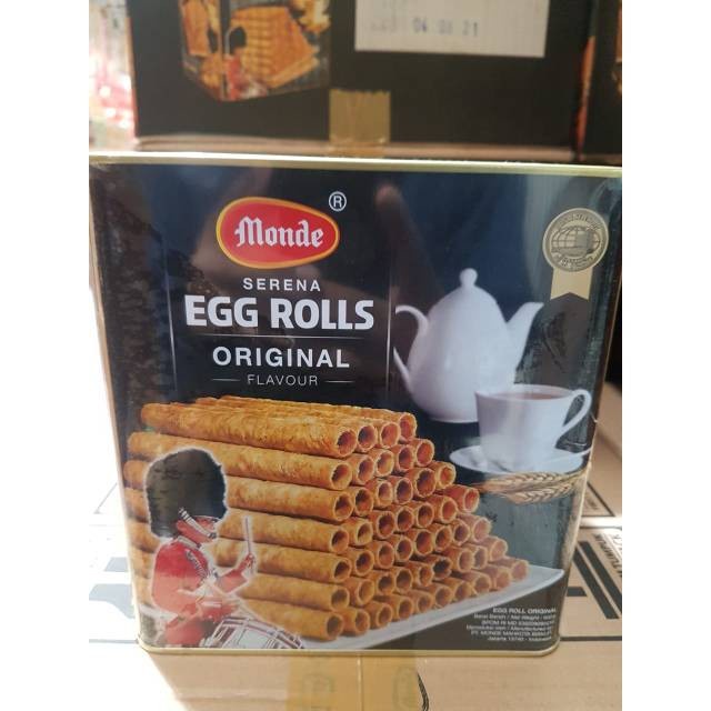 

Biskuit Wafer - Ready Monde Serena Egg Rolls 600Gr-Monde Kaleng-Biskuit Kaleng-Wafer