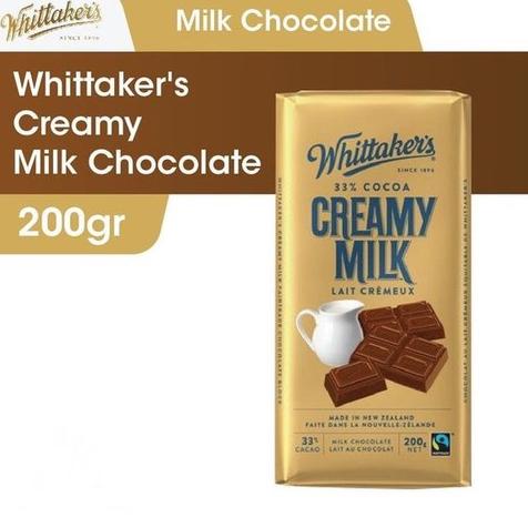 

Whittakers Creamy Milk Chocolate 200g - Made in New Zealand