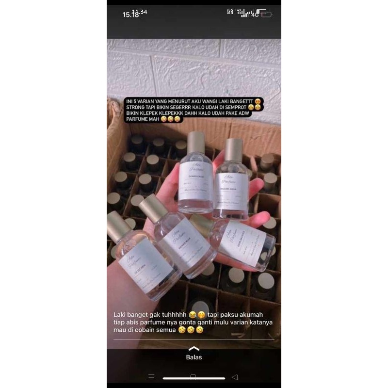 Adw Parfum 5 Botol Ii Wangi Tahan 12 Jam