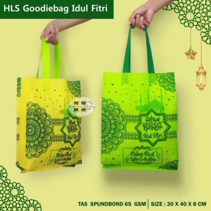 

(Isi 12) Tas Souvenir Goodie Bag Kantong Idul Fitri Lebaran Ramadhan M