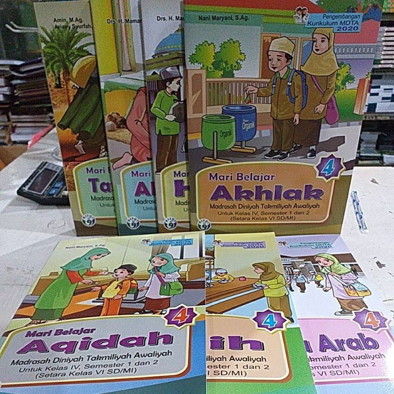 Buku Paket MDTA kelas 4 Kurirkulum 2020 Terbaru