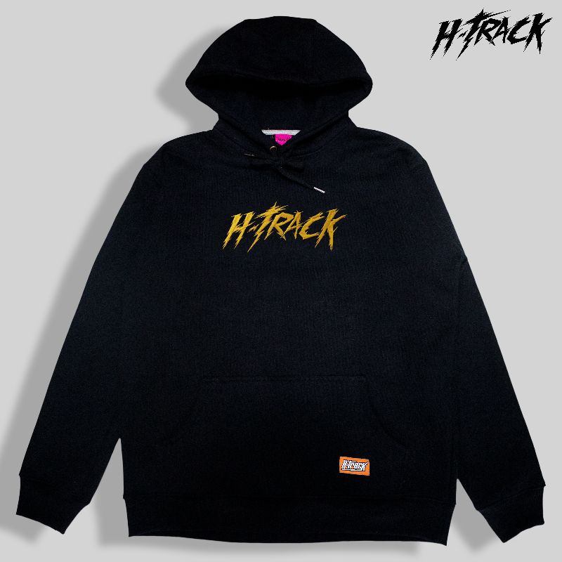 HOODIE HTRACK HITAM BORDIR PETIR