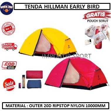 ✨Original Tenda Camping Hillman Early Bird Nylon Not Vaude Marmot Nh Salewa Berkualitas
