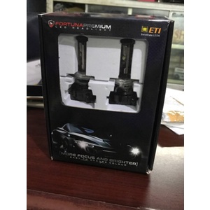 Hid Led Merek Fortuna Premium H4 Motorise 6000K Bright White Best