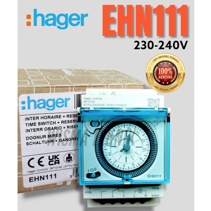 Timer Switch Analog Hager Eh 111 Otomatis Timer Hager