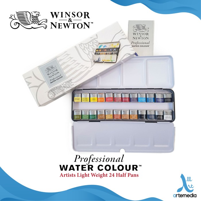 

Promo Cat Air Winsor & Newton Professional 24 Half Pan Metal Box Watercolor