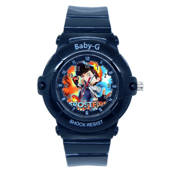 Jam Tangan Boboiboy Boboi Boy Sport Anak Karakter Boboiboy Anti Air