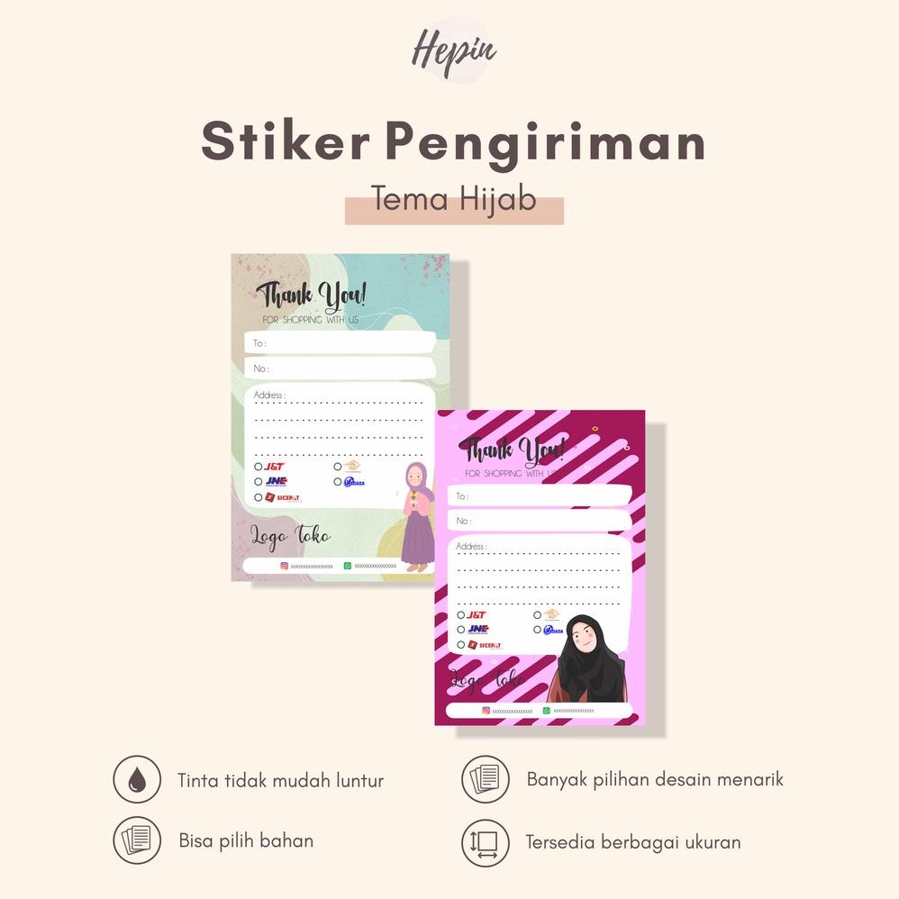 Stiker Pengiriman Olshop Toko HIJAB - Online Shop