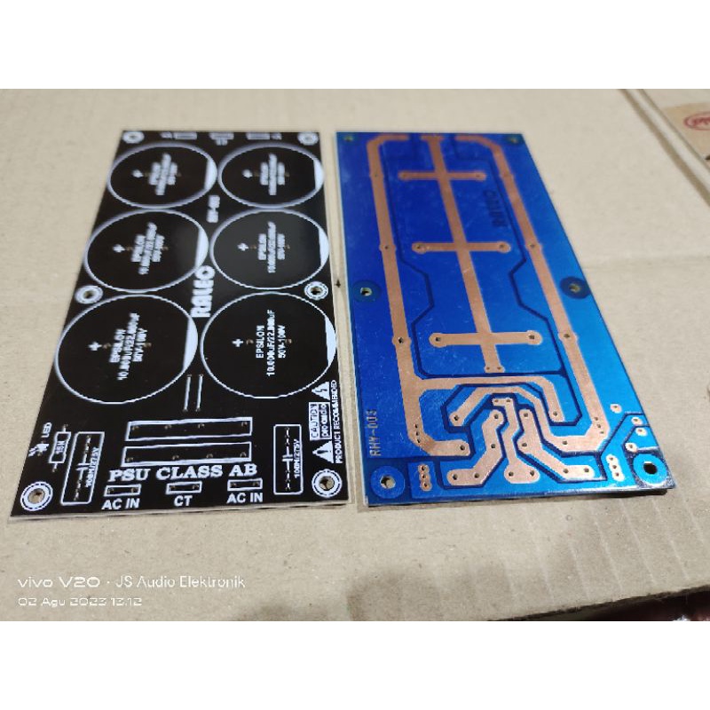 pcb psu 6 elco class ab pcb pertinak