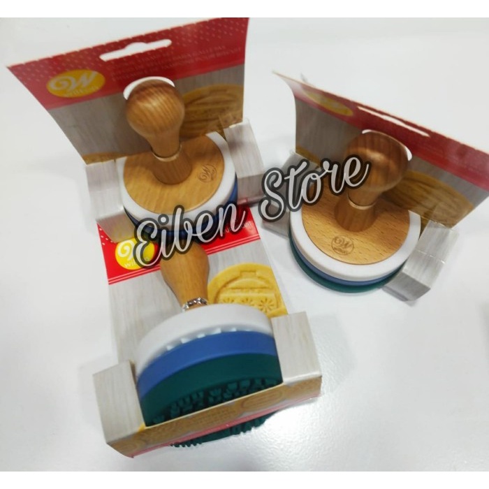 

✅Original Christmas Cookie Stamp Wilton Set Of 3 Limited