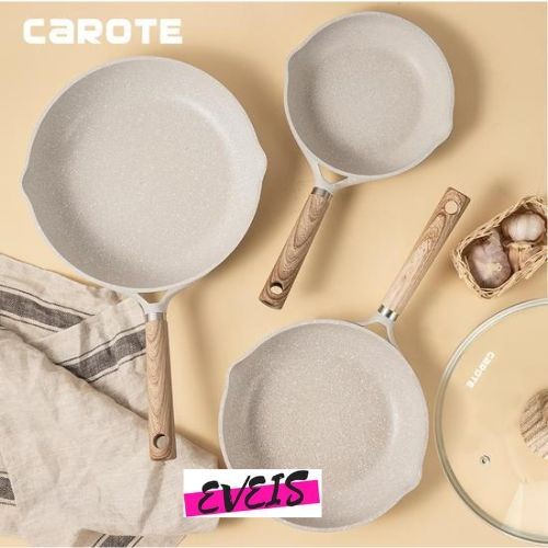 Promo Carote Fry Pan Panci Penggorengan Anti Lengket + Tutup (20,24,28 Cm)