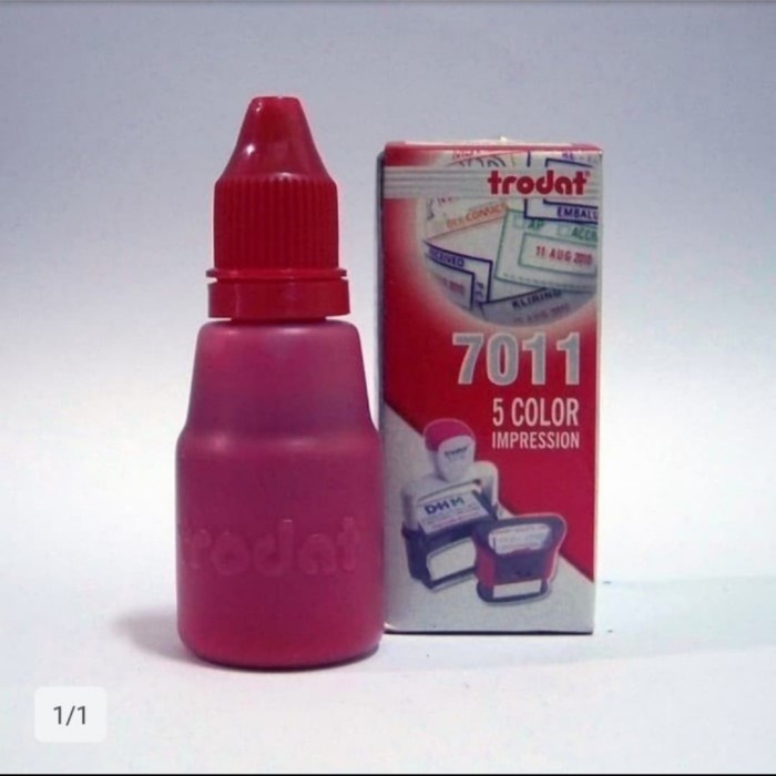 

Asli Tinta Stempel Trodat 7011 Warna Merah New Original