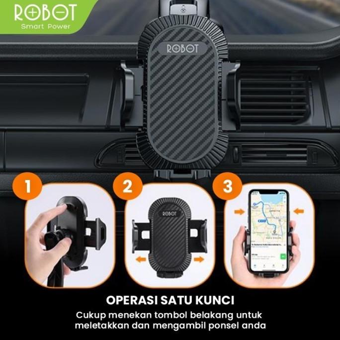 ROBOT Holder HP Mobil RT-CH14 Car Phone Holder Dashboard (new RT-CH12)