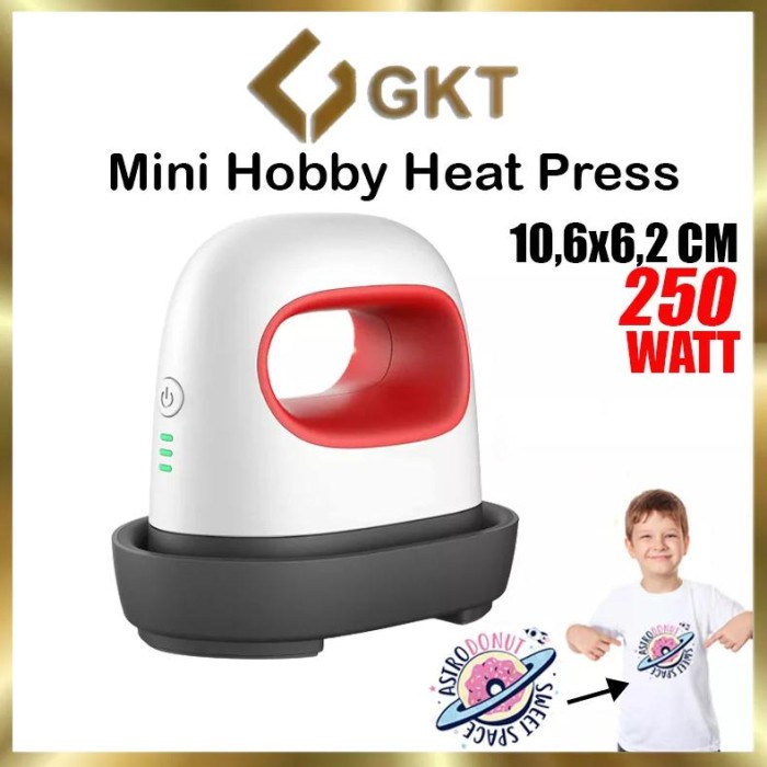 Promo Mesin Press Sablon Kaos, Logo, Topi Mini Hobby Heat Press (Sablon