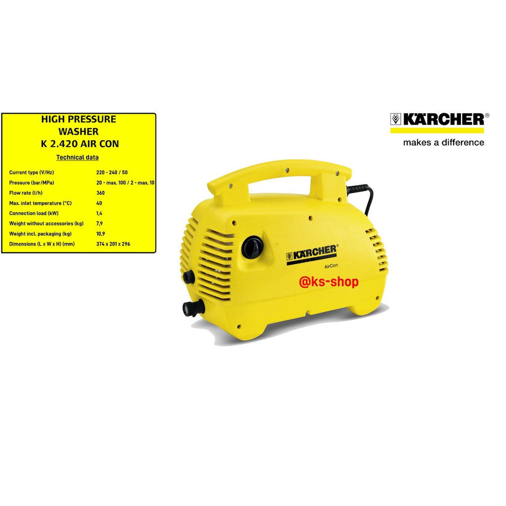 Karcher K2420 - K2.420 - Karcher K 2.420 - Karcher High Pressure Washer K 2.420 Ter