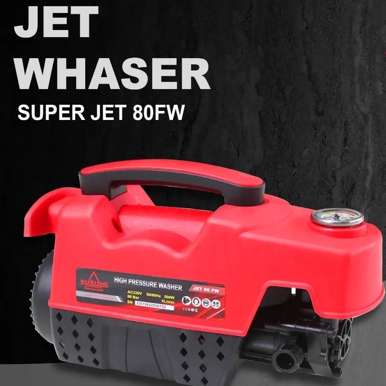 Yukido High Pressure Washer / Mesin Jet Cleaner Steam Listrik Jet 80 Jet Cleaner Mesin Steam Motor