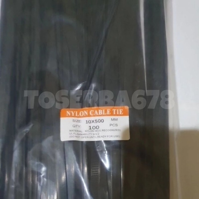 

Terbaru Kabel Ties Nylon Cable Tie 10 X 500 Mm ( Lebar 1 Cm X Panjang 50 Cm ) Promo Terlaris