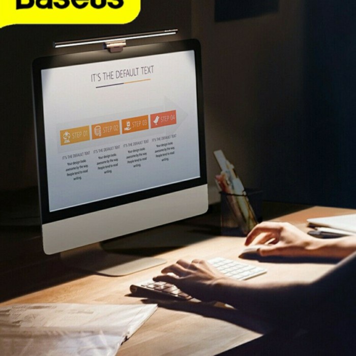 Promo Baseus Lampu Baca Monitor Baseus I Wok Stepless Dimming