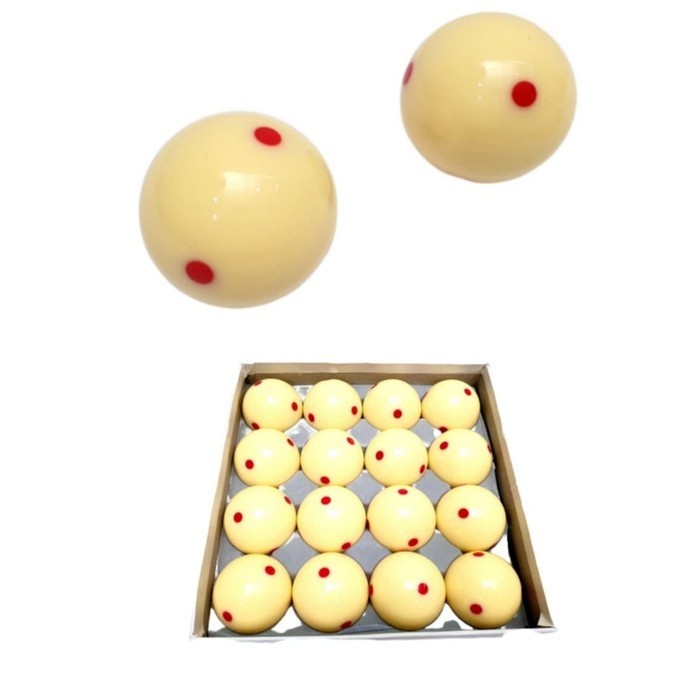 gaco biliard 2 1/4 inchi titik 6 billiard cue ball bola putih bilyar