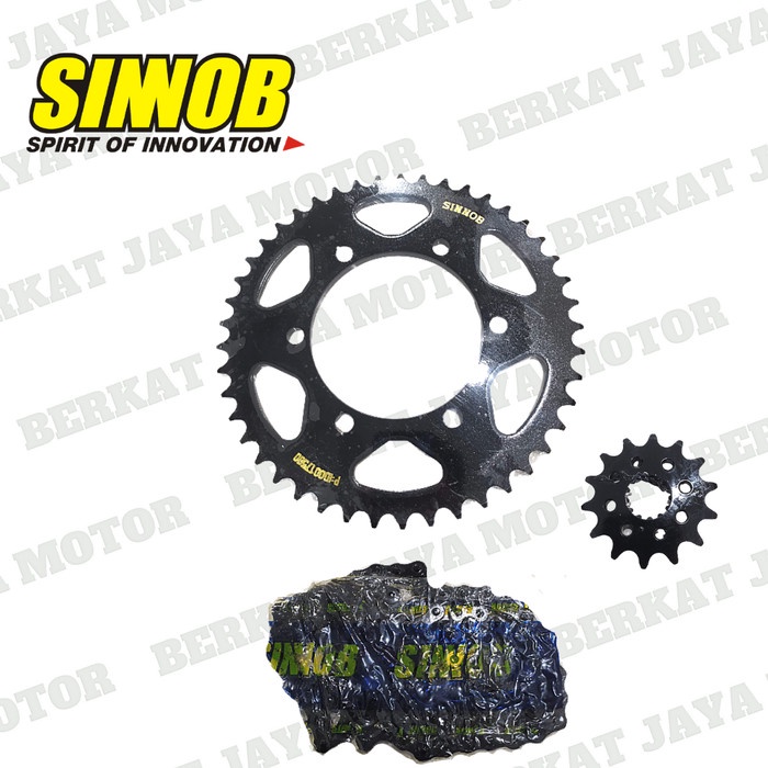 Ternampoll Gear Set Gir Rantai Motor Sinnob Color Colour Chain Ninja 250 Fi