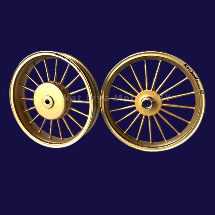 Ternampoll Velg Pelek Rochell Matic Model Daytona Mio M3 Ring 14 Gold Metalik