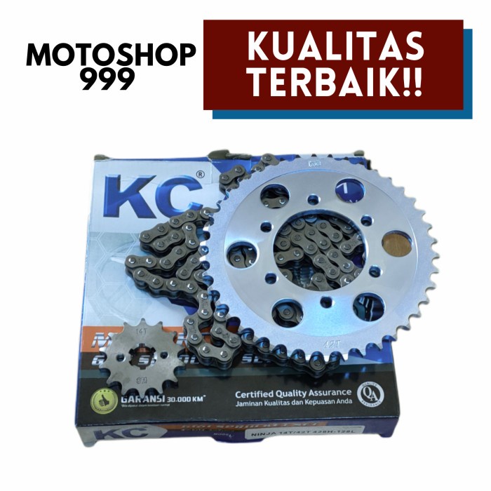 Chain Kit / Gear Paket / Gear Set + Rantai Ninja Kc