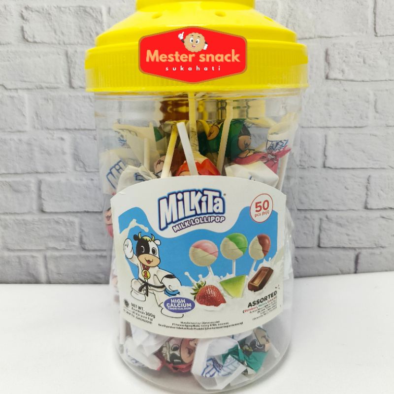 

Permen Lkita Lollipop Toples (1 Toples Isi 50 Pcs)