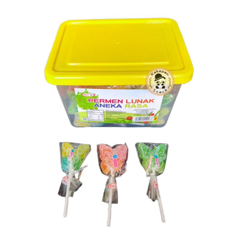 

Sweet Me Butterfly Lolipop Kotak Isi 50