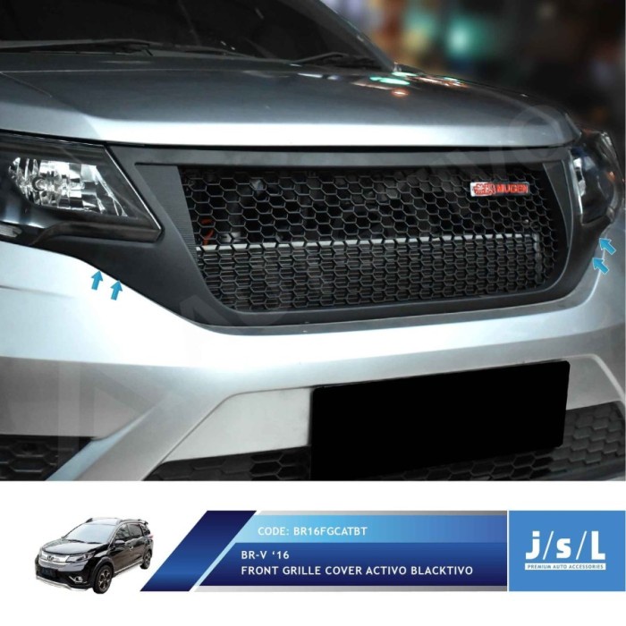 JSL Honda BRV Front Grille Cover Grill Depan Model Activo Blacktivo