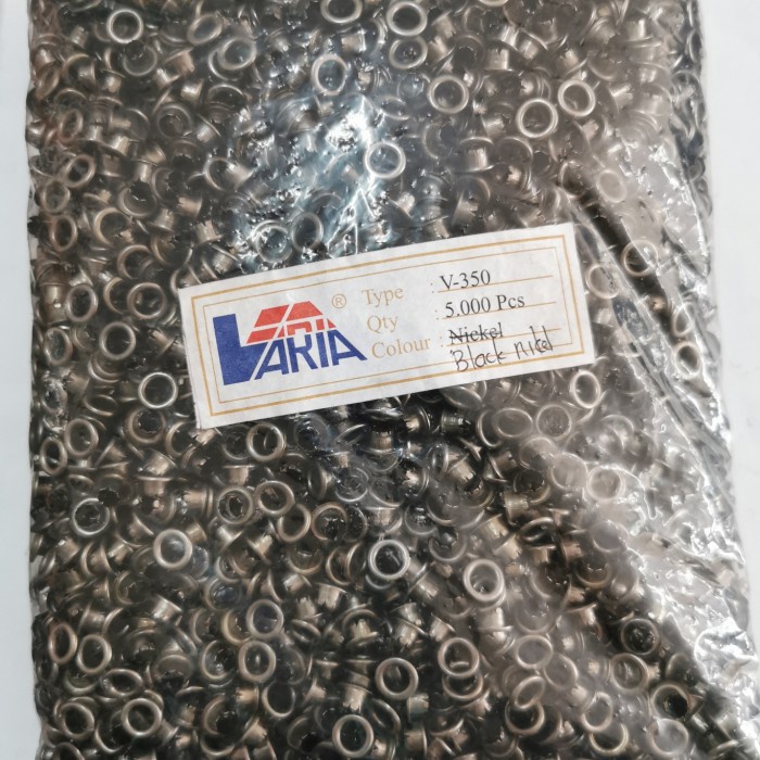 

mata ayam 350 / mata eyelet 5mm blacknikel / 5000pcs