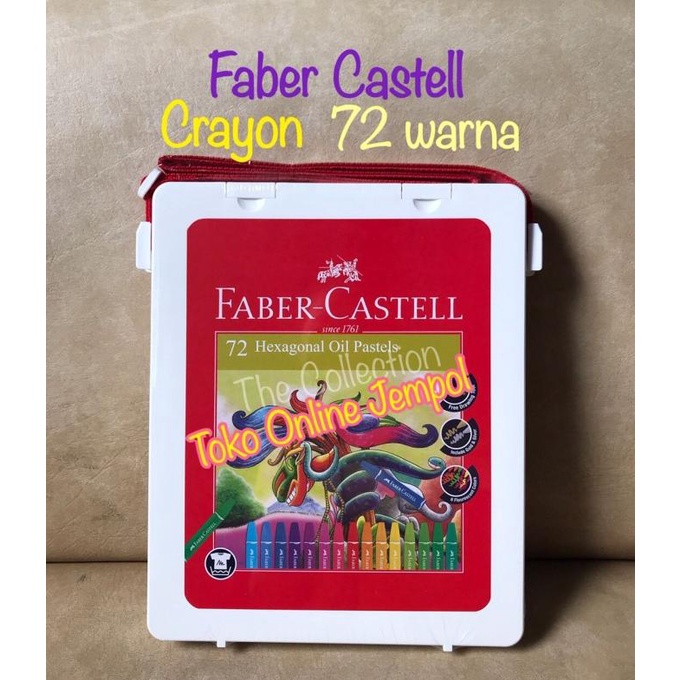 

ATK695FC 72 warna crayon Faber Castell Hexagonal Oil Pastel color asli