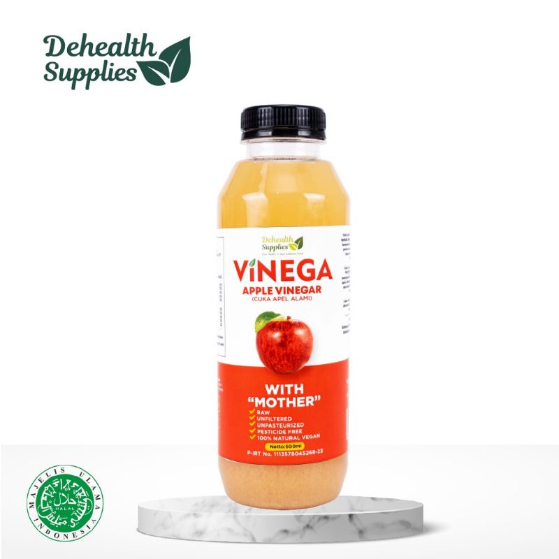 

Dehealth Supplies Finega Cuka Apel 500Ml /Finega Cuka Lemon 500Ml/Kemasan Botol Plastik /Cuka Apel