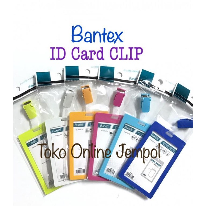 

ID Card Holder CLIP Bantex Tempat Kartu Pengenal Name Tag ATK1171BX