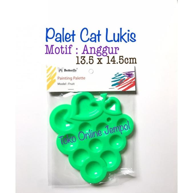 

GRAPE Palet Cat Air Painting Pallete Minyak Oil Butterfly ATK989BF