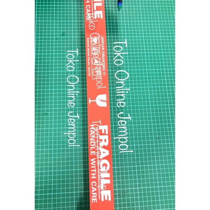 

48mm Lakban Fragile Merah 100 meter masking tape plakban ATK0940LB